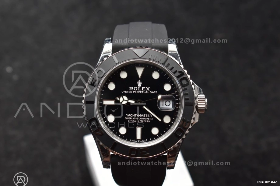 Black Edition WaterResistant Ceramic VSF Yacht-Master 226659 Bezel Best flex Weight) 3D 1213 42mm 1:1 Strap on (Gain VS3235 Oyster V3 0109